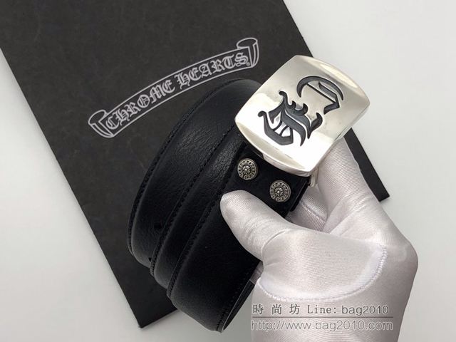 chrome hearts皮帶 克羅心男士腰帶 克羅心平面CH皮帶  gjc1593